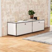 Daedalus Designs USM Haller B218 Media Sideboard - White - 1 Layer 2 Doors Lifestyle Photo 2