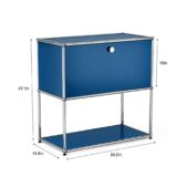 Daedalus Designs USM Haller P2 Side Table - Blue