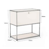 Daedalus Designs USM Haller P2 Side Table - White