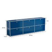 Daedalus Designs USM Haller Sideboard H2 - Blue - 2 Layers 6 Doors