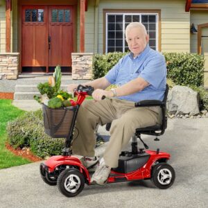 4-Wheel Folding Electric Mobility Scooter for Seniors Adults - Daedalus Designs