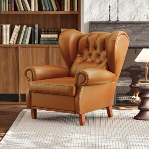 1919 Armchair Poltrona Frau - Brown by Daedalus Designs