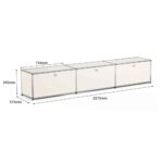 USM Haller B218 Media Sideboard Storage Cabinet Replica
