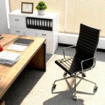 Eames Aluminum Group Office Chair - Black Color