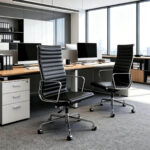 Eames Aluminum Group Office Chair - Black Color