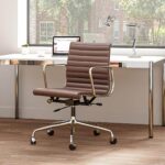 Eames Aluminum Group Office Chair - Dark Brown Color