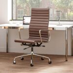 Eames Aluminum Group Office Chair - Dark Brown Color