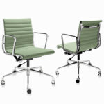 Eames Aluminum Group Office Chair - Green - Short by Daedalus Designs