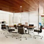 Eames Soft Pad Office Chair Replica in Boardroom setting