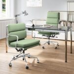 Eames Soft Pad Office Chair Replica Green in Home Office