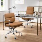 Eames Soft Pad Office Chair Replica Light Brown
