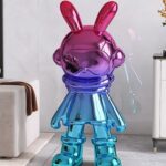 Star Rabbit Moon Landing Statue