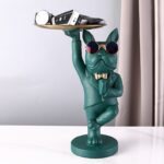 Yoga Bulldog Storage Statue
