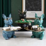 French Bulldog Tray Statue