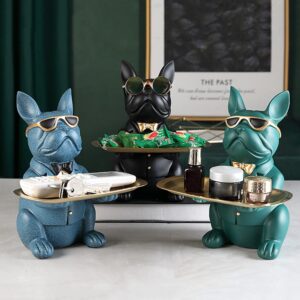 French Bulldog Tray Statue