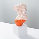 Roman Figure with VR Goggles Sculpture