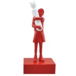 Banksy's Bomb Hugger Girl Sculpture