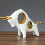 Golden Horn Taurus Figurine