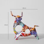 Graffiti Bull Statue