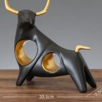 Golden Horn Taurus Figurine