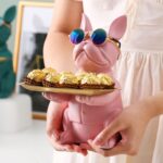 French Bulldog Tray Statue