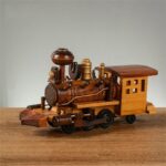Retro Wooden Steam Train