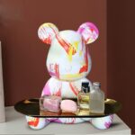 Graffiti Bear Storage Figurine