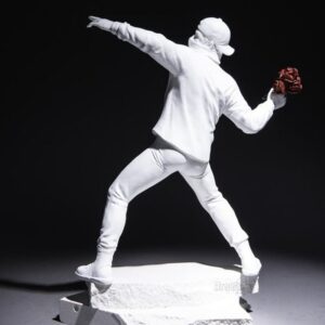 Banksy's Flower Thrower Sculpture