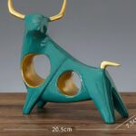 Golden Horn Taurus Figurine