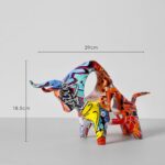 Graffiti Bull Statue