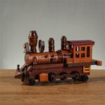 Retro Wooden Steam Train