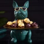 French Bulldog Tray Statue