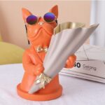 Bulldog Flower Vase Figurine
