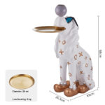 Hype Doggy Butler Statue with Tray