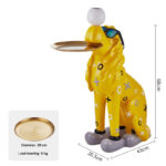 Hype Doggy Butler Statue with Tray