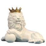 Crown Lion Ornament Sculpture