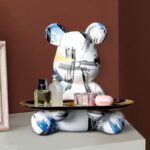 Graffiti Bear Storage Figurine