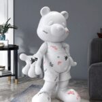 Modern Life Size Comic Bear Sculpture