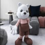 Modern Life Size Comic Bear Sculpture