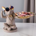 Sitting French Bulldog Storage Statue