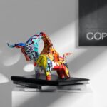 Graffiti Bull Statue