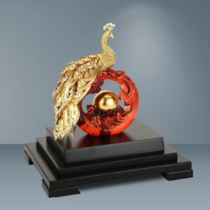 Gold Peacock Ornament