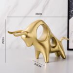 Golden Horn Taurus Figurine