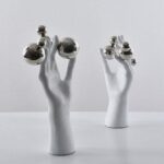 Black and White Woman Bust Statue
