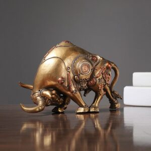 Steampunk Mechanical Bull Statue