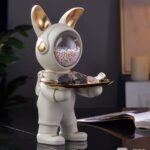 Space Rabbit Butler Statue