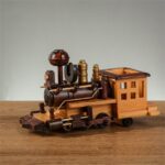 Retro Wooden Steam Train
