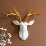 Geometric Deer Head Wall Decoration
