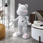 Modern Life Size Comic Bear Sculpture