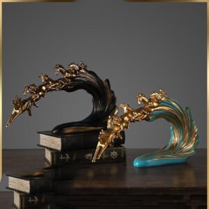 Wave of Horses Sculpture